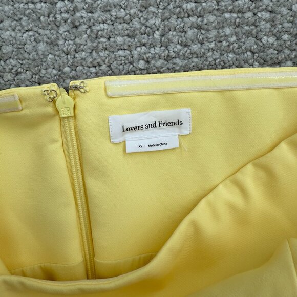 Lovers + Friends Renn Mini Dress in Baby Yellow - Picture 4 of 6